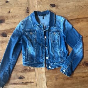 White House Black Market Blue Jean Jacket